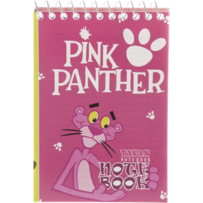 دفترچه یادداشت سیمی 50 برگ توان طرح Pink Panther