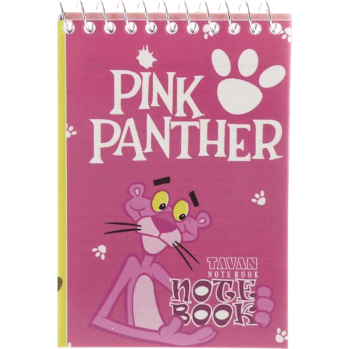 دفترچه یادداشت سیمی 50 برگ توان طرح Pink Panther